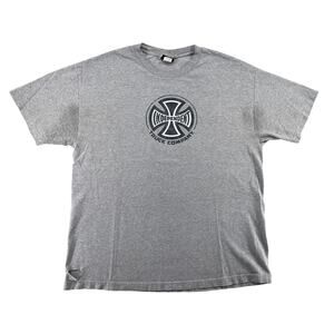 Independent Truck Company Skate Tee XL Gray Distressed Y2K Streetwear Shirt